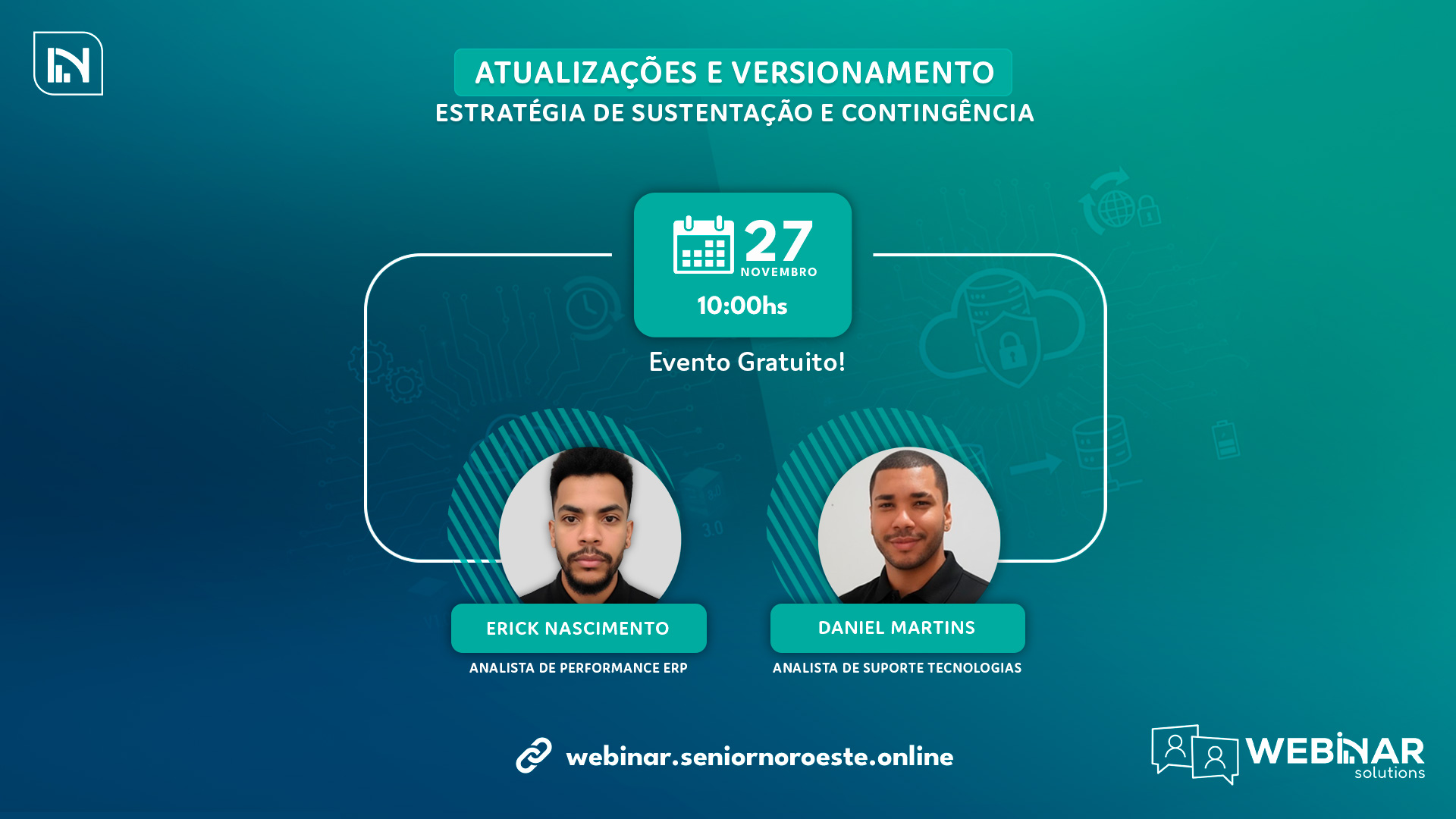 Webinar: Atualizações e Versionamento – Estratégia de Sustentação e Contingência